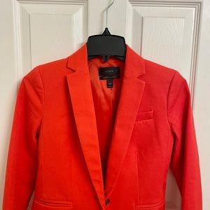 J Crew Single Button Blazer in Stretch Cotton